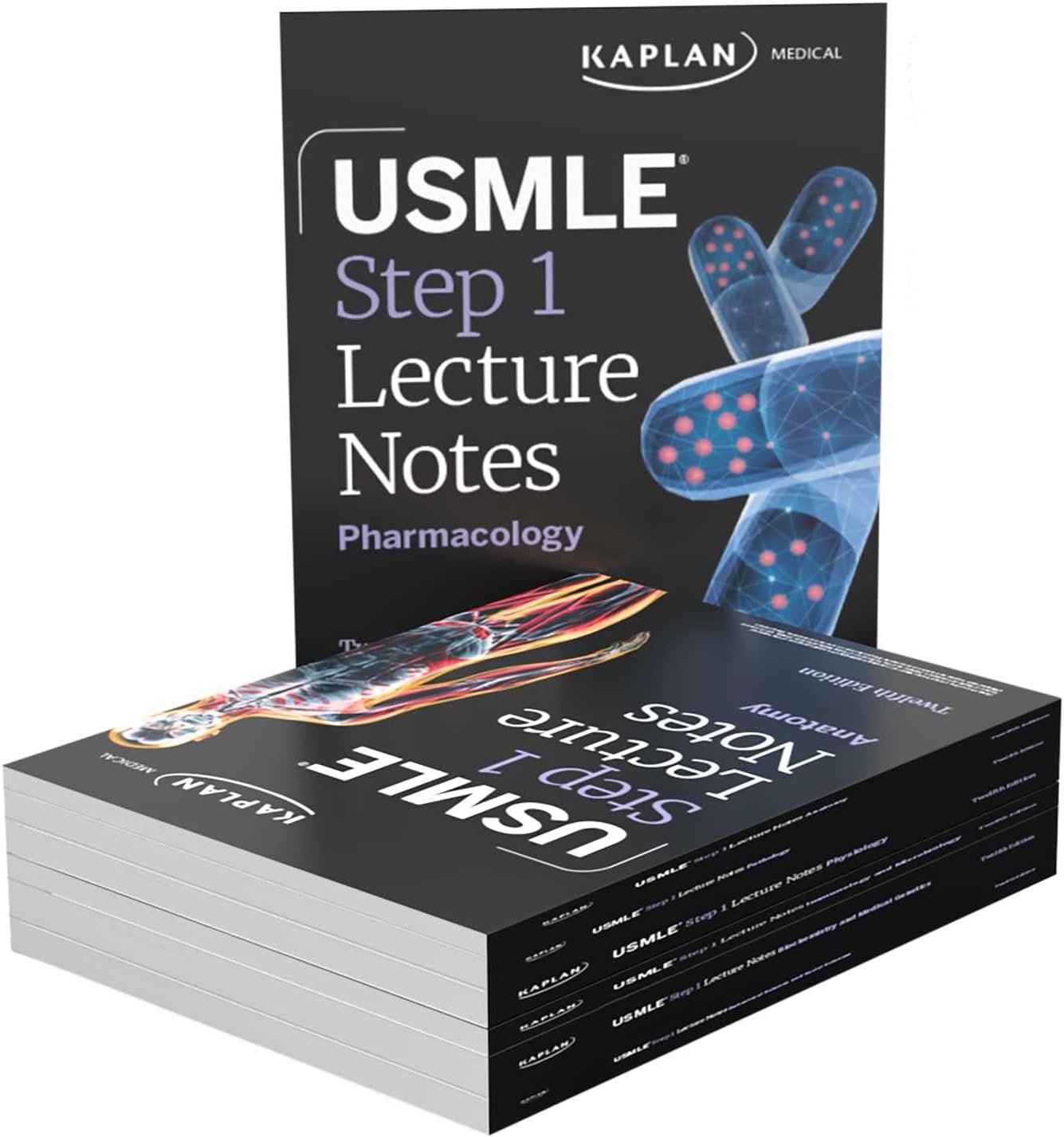 USMLE Step 1 Lecture Notes, Twelfth Edition (2025-2026): 7-Book Preclinical Review (USMLE Prep) by Kaplan Medical