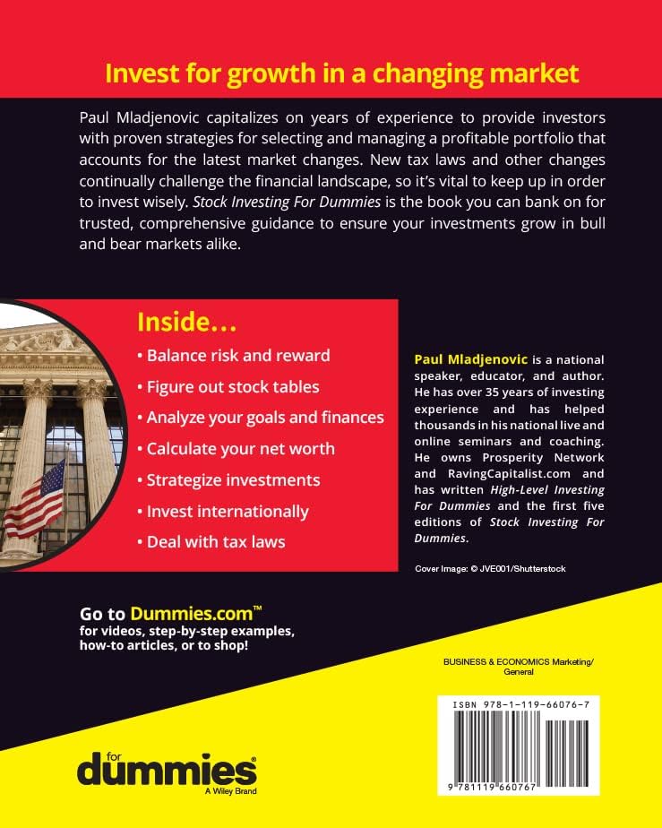 Stock Investing for Dummies by Paul Mladjenovic