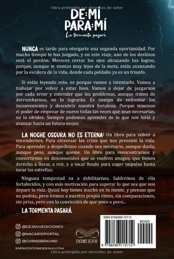 De Mí Para Mí, La Tormenta Pasará (Spanish Edition) by Nacarid Portal