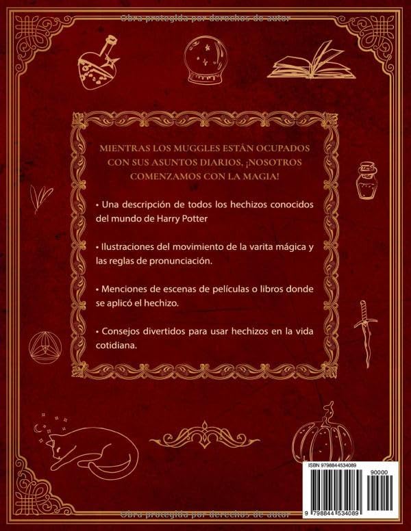 Libro de Hechizos de Harry Potter: La Guía Ilustrada No Oficial para el Entrenamiento de Magos (Spanish Edition) by Newt Flamel