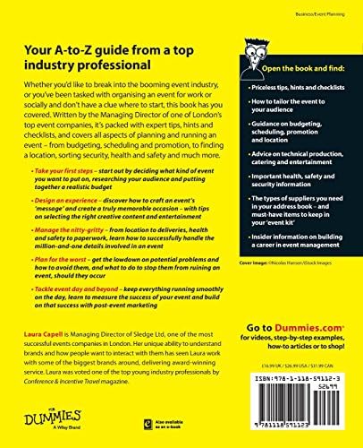 Event Management For Dummies (For Dummies Series) by Laura Capell