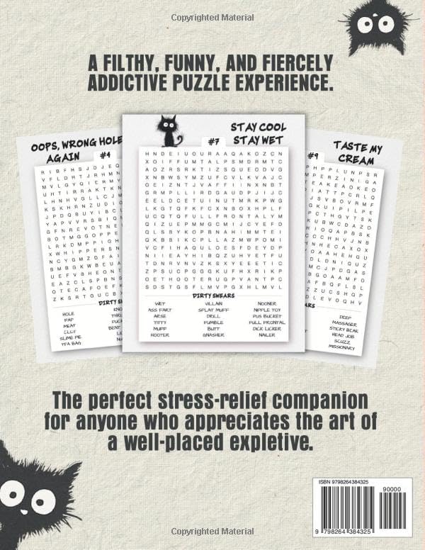 Dirty Swear Word Search for Adults: 100 Challenging Word Hunt Puzzles with Rude & Hilarious Bad Words, Swearing Quotes & Curse Words | Funny Gag Gift & Stress Relief Activity Book by Matthew Spruce