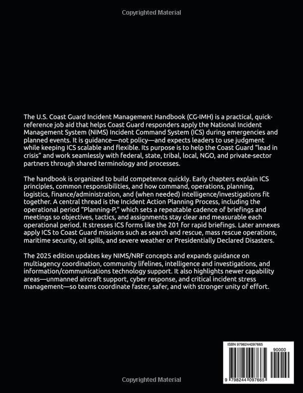 Incident Management Handbook: June 2025 U.S. Coast Guard by U.S. Department of Homeland Security