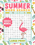 1200+ New Words Summer Word Search for Adults & Seniors: A Fun and Relaxing Large Print Word Search Puzzle with Flamingo for Adults, Including ... Seniors to Enjoy with Family & Friends by WSB Creative