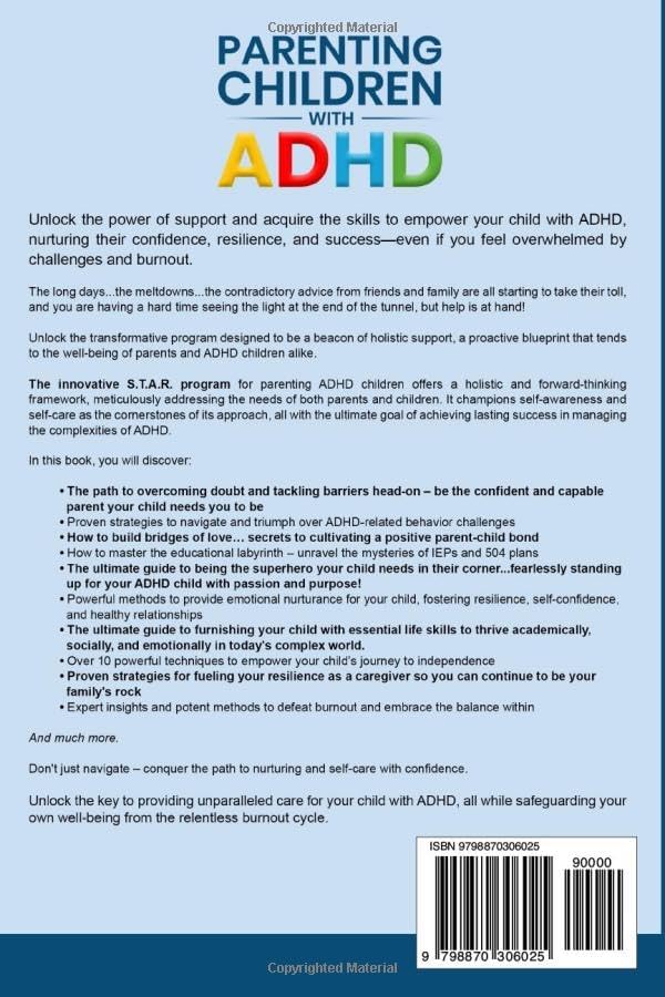 Parenting Children with ADHD: An Essential Guide to Nurturing Your Child's Self-Esteem and Confidence, Rising Above Peer Challenges, and Erasing Shadows of Self-Doubt by Richard Arlin Emerson