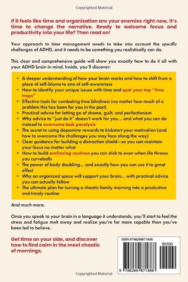 ADHD Time Management Toolkit For Adults: 13 Exercises With Step-by-step Strategies To Plan Your Day, Stay Focused, And Get More Done Even When You Feel Scattered And Overwhelmed by Sophia Brooks