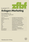 Anlagen-Marketing (Schmalenbachs Zeitschrift für betriebswirtschaftliche Forschung - Sonderheft) (German Edition) by Werner Hans Engelhardt