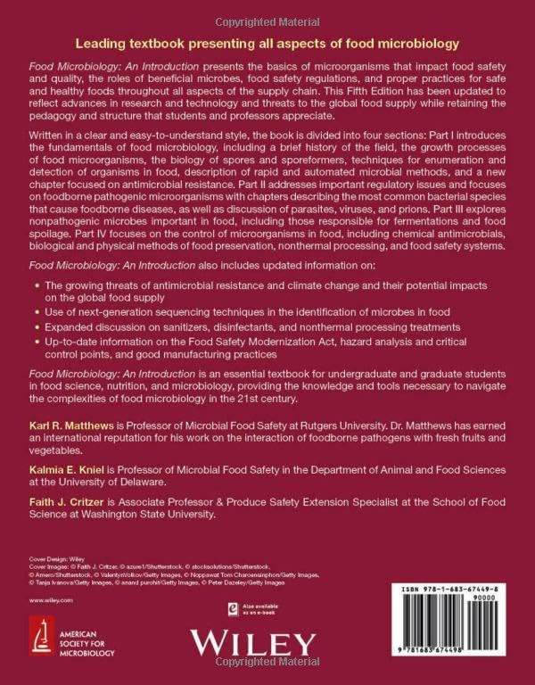 Food Microbiology: An Introduction (ASM Books) by Karl R. Matthews