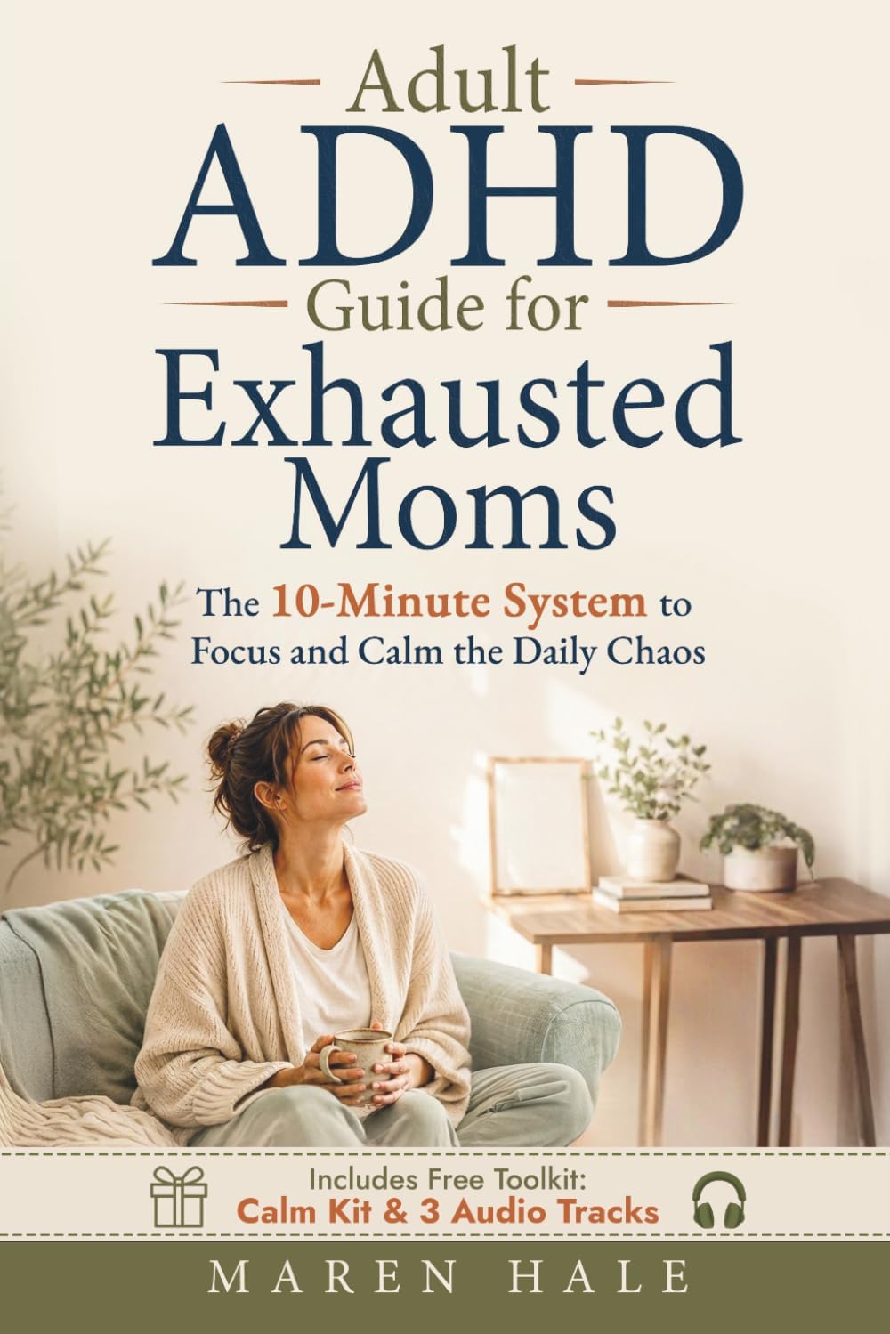 Adult ADHD Guide for Exhausted Moms: The 10-Minute System to Focus and Calm the Daily Chaos by Maren Hale