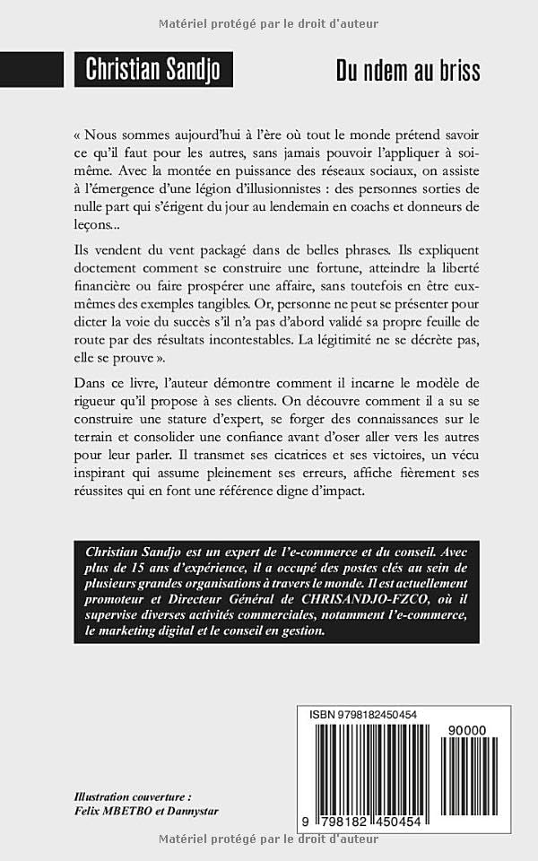 Du ndem au briss (French Edition) by Christian Sandjo
