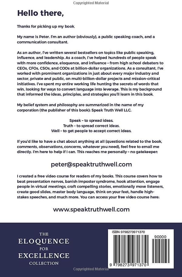 C-Suite Speaking Habits: How Top Executives Use Words to Win Hearts, Drive Action, & Move Companies (Eloquence for Excellence) by Peter Andrei