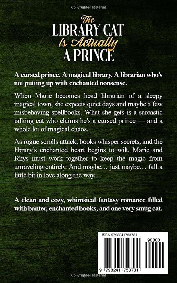 The Library Cat is Actually a Prince (And I Might Be His Favorite Librarian): A cozy romantasy light novella (Tales of Mytherra) by Fiona Forte