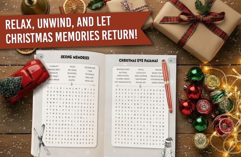 Nostalgic Christmas Word Search for Adults & Seniors: Large Print Word Puzzles for Holiday Relaxation & Nostalgia (Word Find Books For Adults) by TG Edition
