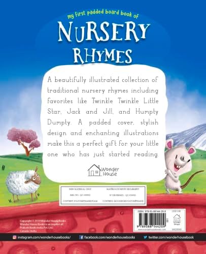 Nursery Rhymes Board Book (My First Book Series): Illustrated Classic Nursery Rhymes by Wonder House Books