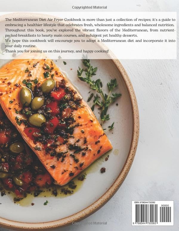 Healthy Mediterranean Diet Air Fryer Cookbook for Beginners: 125 Easy, Budget-friendly Delicious Recipes for Busy Lifestyle in Just 30 minutes | Includes Meal Plan and Shopping List by Rowena Ray