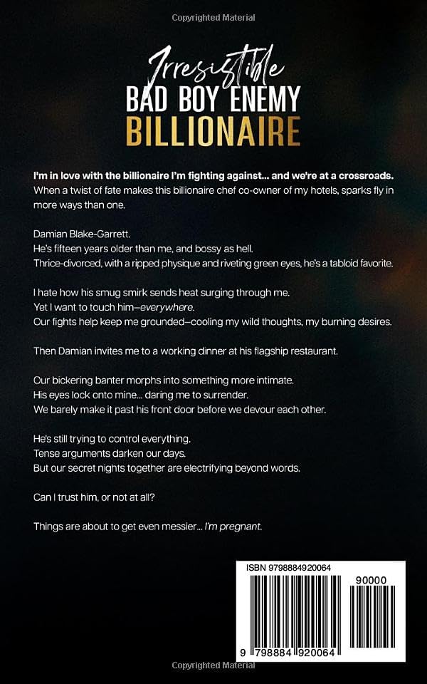 Irresistible Bad Boy Enemy Billionaire: An Enemies to Lovers Age Gap Romance (Sizzling Billionaires) by Gwynne Hart