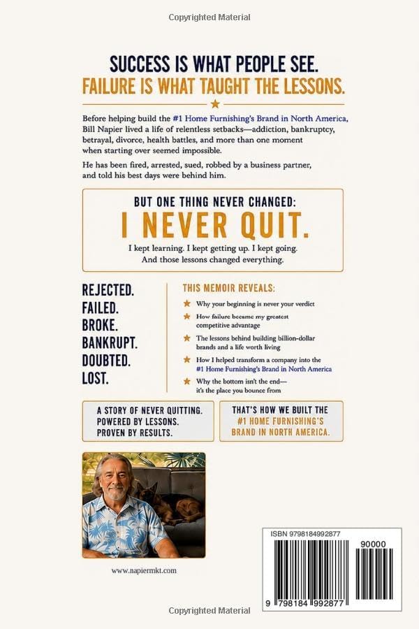 THE CONFESSIONS OF A MARKETING MADMAN: How I Failed My Way to Everything That Mattered— and the Life Lessons I Learned Along the Way & Ended Up Building a Multi-Billion Dollar Brand by William F Napier