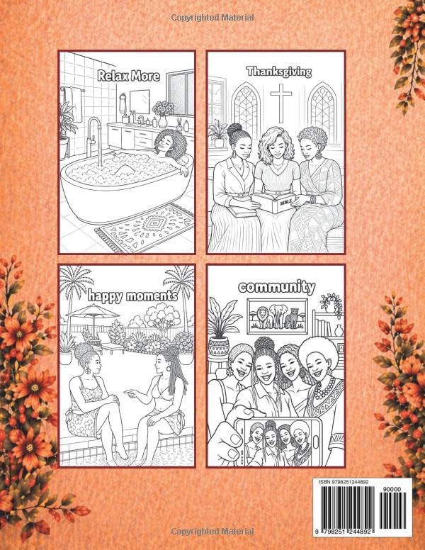 Cozy Coloring Book for Black Women: Stress Relief Coloring for Relaxation, Self Care, and Anxiety Relief by Nellie Anne