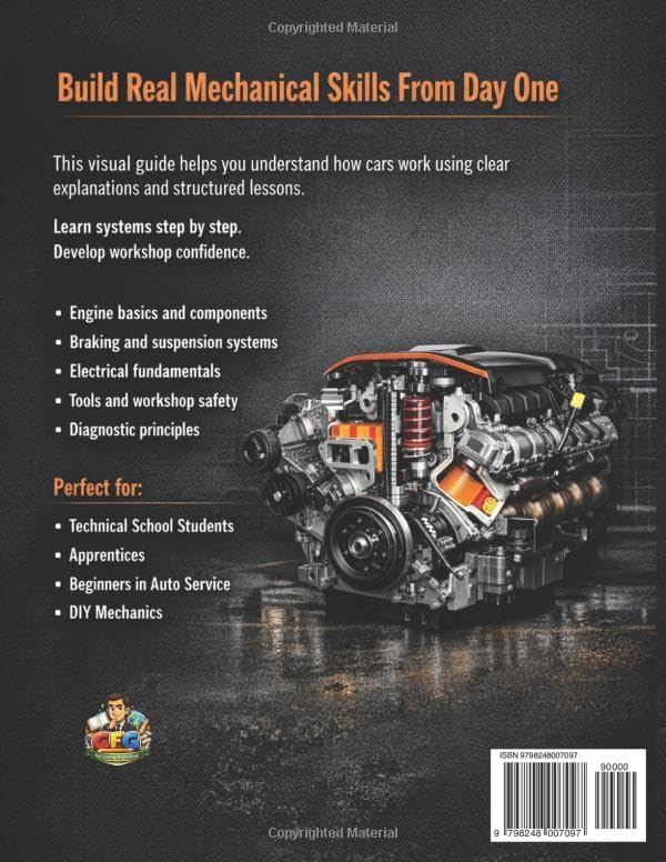 Car Mechanics for Beginners The Visual Step by Step Guide: Learn How Cars Work, Understand Core Systems and Build Practical Automotive Knowledge ... Series Learn Automotive Systems Step by Step) by CFG