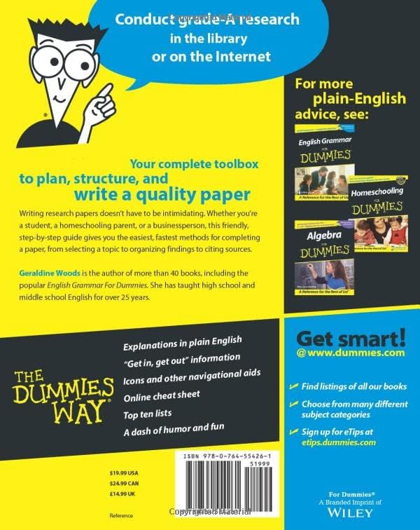 Research Papers for Dummies (For Dummies Series) by Geraldine Woods