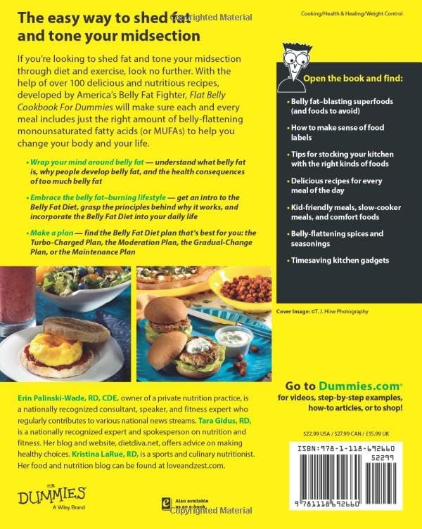 Flat Belly Cookbook For Dummies by Erin Palinski-Wade