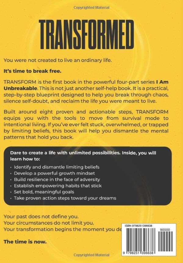 Transformed: 8-Steps to Break Free From Chaos and Become Who You Were Meant to Be by Samuel Martinez MD