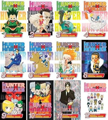 Hunter x Hunter Series, Complete (38 Books) Manga Set, by Yoshihiro Togashi (Volumes 1-38) by Yoshihiro Togashi