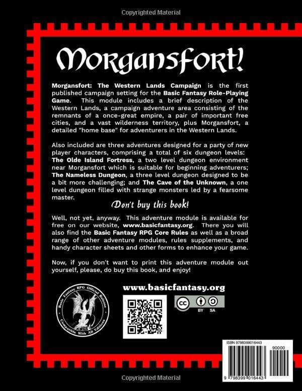 Morgansfort: The Western Lands Campaign by Chris Gonnerman