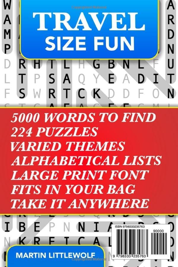 Big Book of Large Print Word Search Puzzles: 5000 Words - 224 Themed Puzzles - For Adults, Seniors, and Teens by Martin Littlewolf