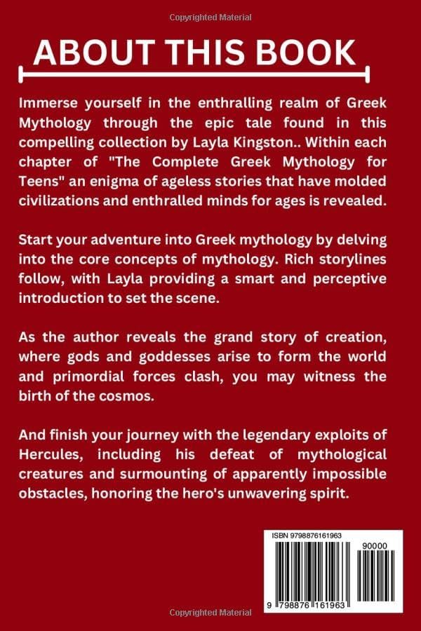 The Complete Greek Mythology for Teens by Layla Kingston