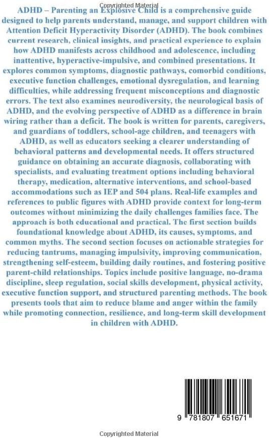 ADHD: Parenting an Explosive Child by Daniel Mercer