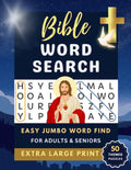 Bible Word Search Extra Large Jumbo Print for Adults & Seniors: Easy Word Finds with Scripture Verses & Quotes - Christian Activity for Elderly (Jumbo Word Search Puzzle Books for Adults) by Books 'N Roses