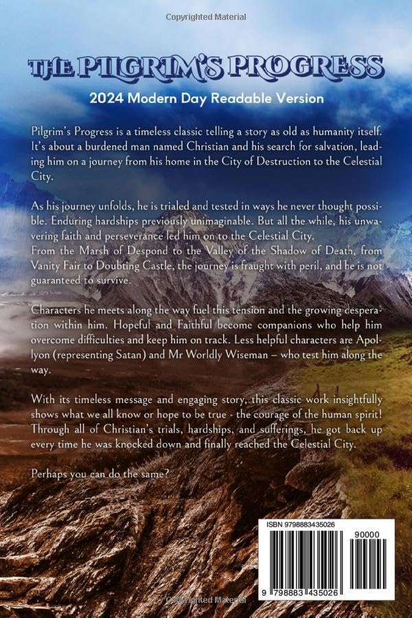 The Pilgrim's Progress: 2024 Modern Day Readable Version by John Bunyan
