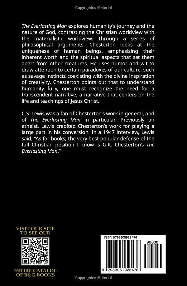 The Everlasting Man (Black & Gold Classics) by G. K. Chesterton