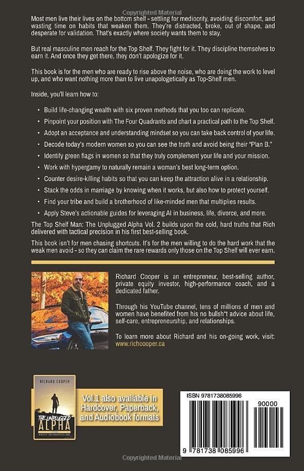 The Top Shelf Man: How the top 5% of men build wealth, live life on their terms, & keep high-value women by Richard Cooper