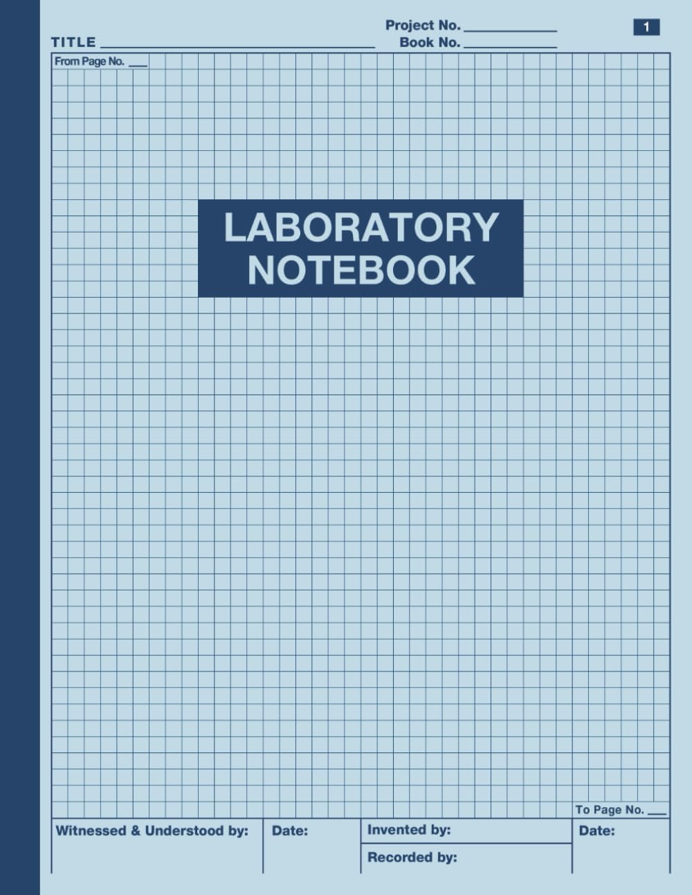 Laboratory Notebook: Simply Lab Notebook for Researchers, 105 pages, 8.5 x 11 in, Student Laboratory Notebook by NS - New Standard
