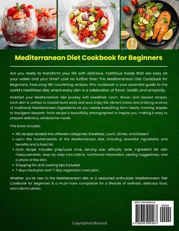 Mediterranean Diet Cookbook for Beginners: Discover Easy and Healthy Mediterranean Diet Recipes to Improve Your Health Without the Hassle by Purely Nourished