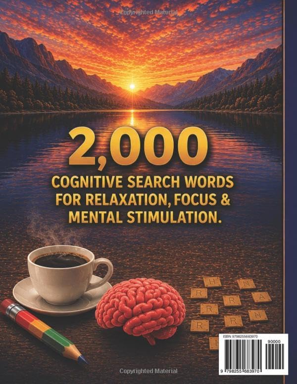 LARGE PRINT BRAIN BOOSTING WORD SEARCH PUZZLES FOR SENIORS: 100 EASY & RELAXING PUZZLES TO KEEP YOUR MIND SHARP by Brian R Flynn