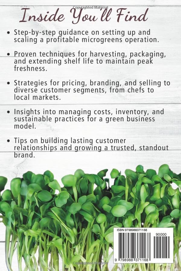 Growing Microgreens From Seed To Sale by M.K. Hanna