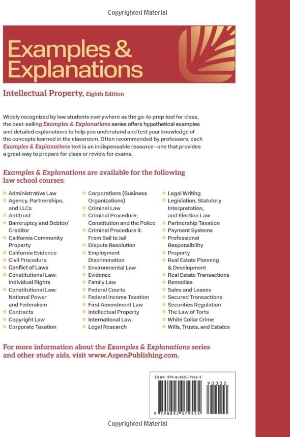 Examples & Explanations for Intellectual Property by McJohn M. Stephen