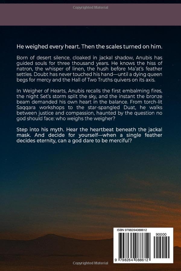 Anubis - Weigher of Hearts: The Memoirs of Egypt’s jackal-headed god of the afterlife by R.A. Ernst