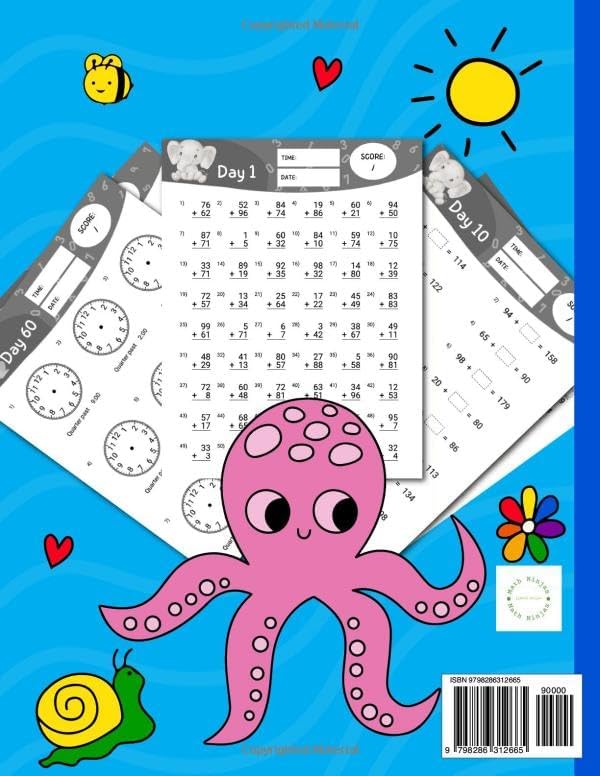 2nd Grade Summer Bridge Math Workbook Ages 7-8: Summer Workbook For Grade 2 Featuring Addition, Subtraction, Multiplication, Division & More | Summer ... Kids (Math Ninjas - Children Math Essentials) by Math Ninjas