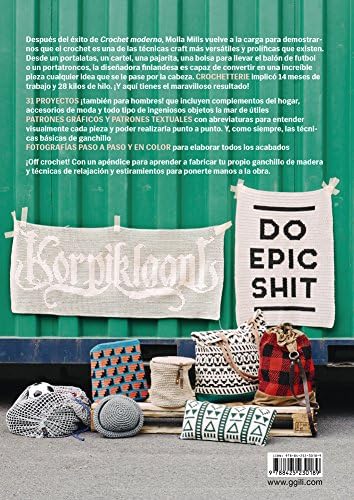 Crochetterie: Proyectos contemporáneos para mentes creativas (Spanish Edition) by Molla Mills