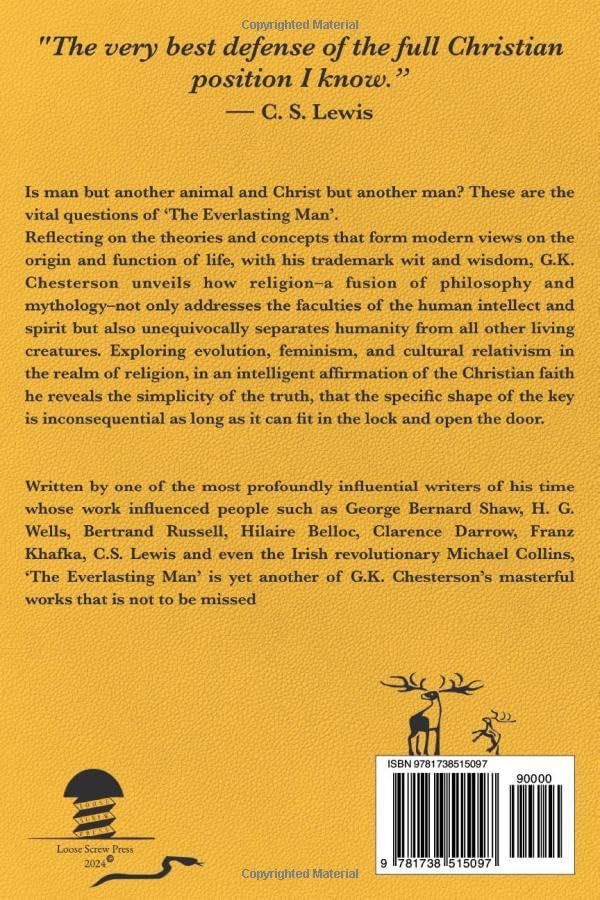 The Everlasting Man by G. k. Chesterton
