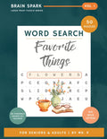 Large Print Word Search for Seniors: Favorite Things: Favorite Things: 50 Large Print Puzzles for Seniors — Nature, Golden Era, American Pride & More | Big Bold Letters, Answer Key by Mr. P