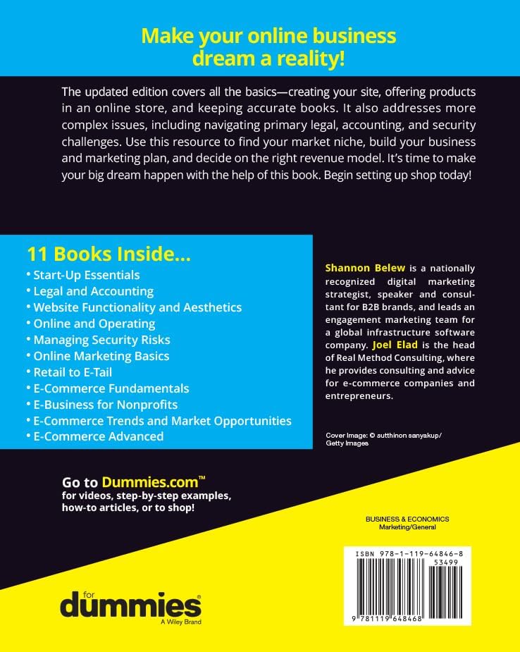 Starting an Online Business All-in-One For Dummies by Shannon Belew
