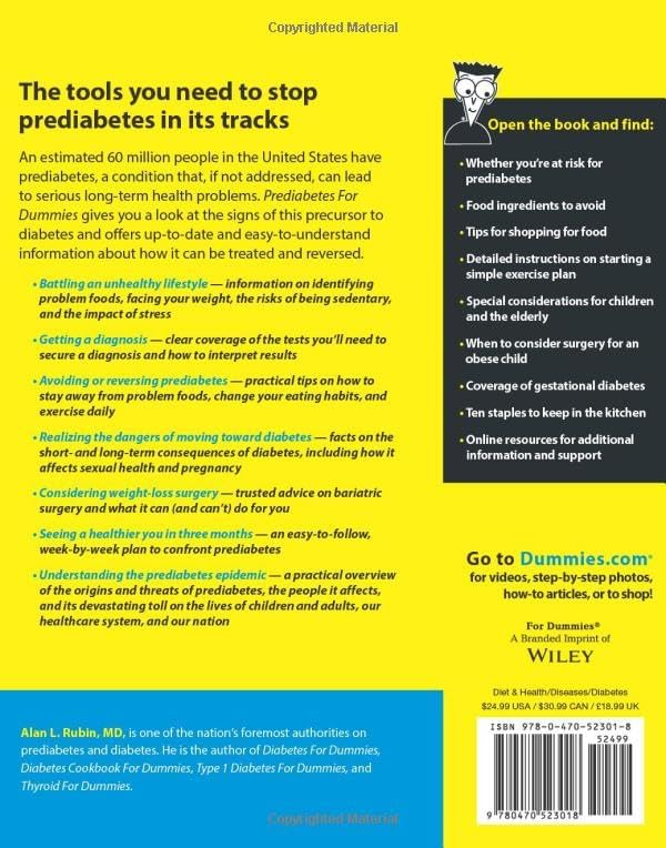 Prediabetes For Dummies (For Dummies Series) by Alan L. Rubin