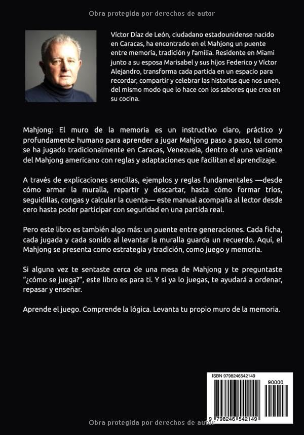 Mahjong El muro de la memoria: El arte del Mahjong como camino para recordar (Spanish Edition) by Víctor Díaz de León