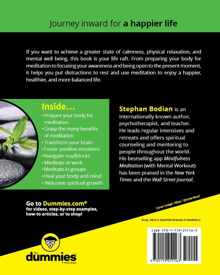 Meditation For Dummies (For Dummies (Religion & Spirituality)) by Stephan Bodian