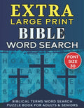 Extra Large Print Bible Word Search: Jumbo Bible Word Search Puzzles For Seniors & Adults | Biblical Words Proper Names, characters, Places, Commonly ... & More | Full Page Puzzles (Font Size 30) by Master Puzzlers